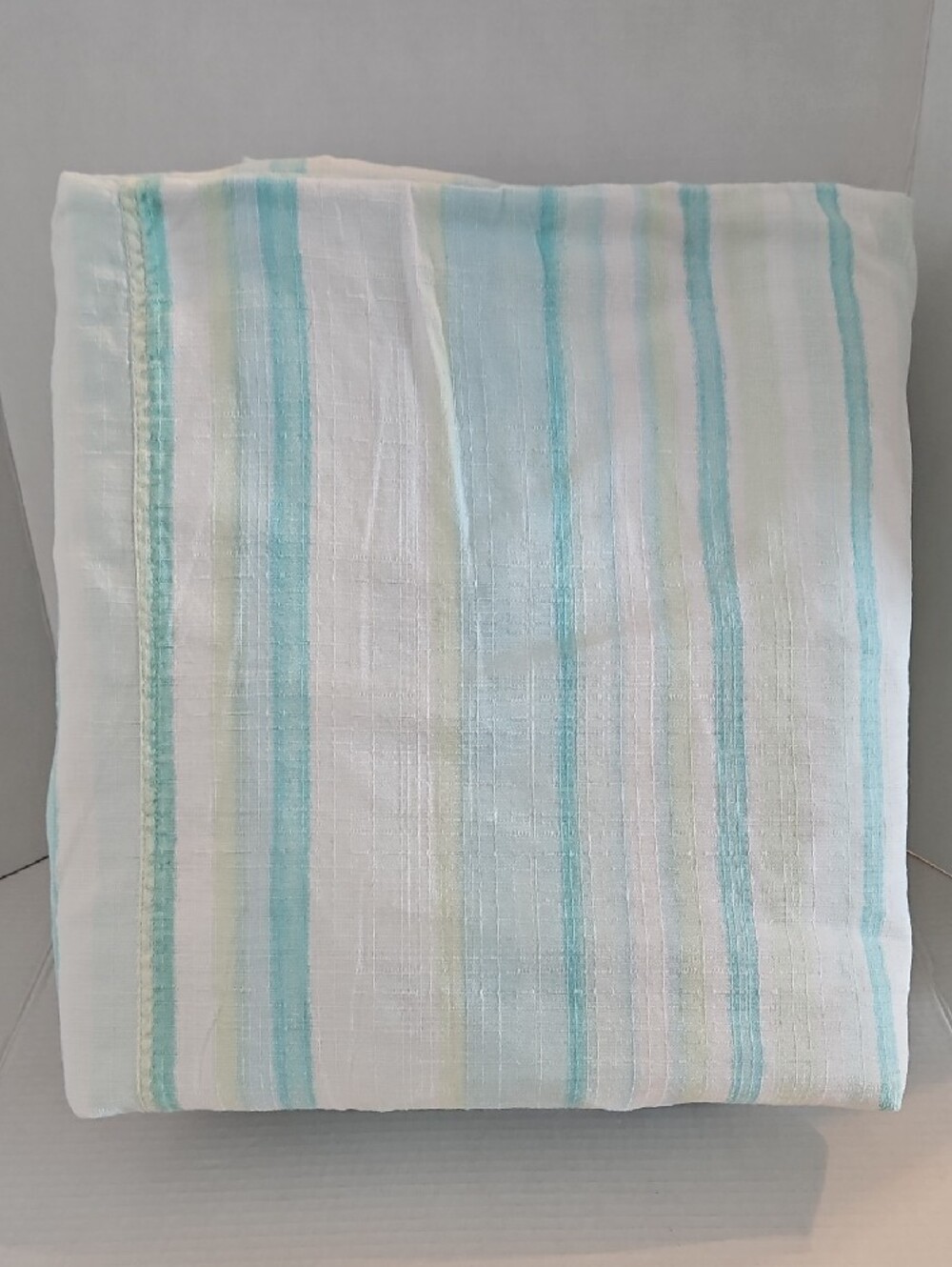 Liz Claiborne Aqua Blue Yellow Green Cotton Duvet Cover